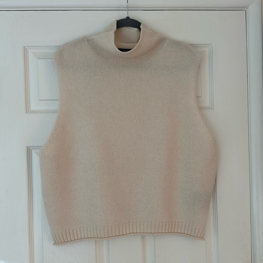 Lisa Yang Cream Cashmere Tova Vest - SZ 1
